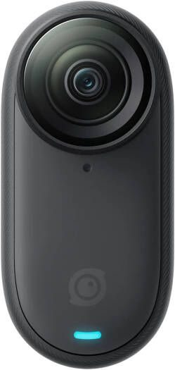 Insta360 GO 3s Standard Bundle, Up to 4K Video Resolution, 120Mbps Max Video Bitrate, F2.8 Aperture, 128GB Storage, 6-Axis Gyroscope, 7-Video Modes, Midnight Black | GO-3S