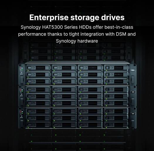 Synology HAT5310 20TB SATA III 3.5" Internal Enterprise HDD, 7200 RPM Speed, 512MB Cache, Up to 268 MB/s Sustained Transfer Rate, 2.5 Million Hours MTTF | HAT5310-20T